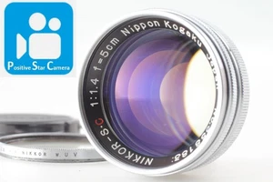 🎦👀🌟N MINT🌟 Nippon Kogaku Nikkor S.C 5cm 50mm f1.4 Nikon S Mount MF Lens - Picture 1 of 9