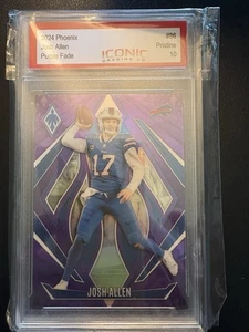 Panini Phoenix 2024 - Josh Allen #86 púrpura desvanecimiento clasificación icónica ai impecable 10 - Imagen 1 de 2