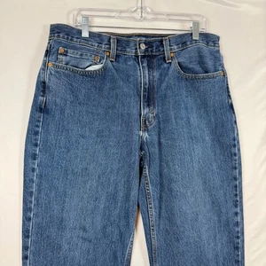 Levi Strauss 550 Relaxed Fit Jeans Men Size 35x30 Blue Denim - Picture 1 of 12