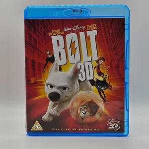 BOLT 3D Blu-ray (2010) John Travolta, Miley Cyrus,  VGC, Free Postage in UK - Picture 1 of 5