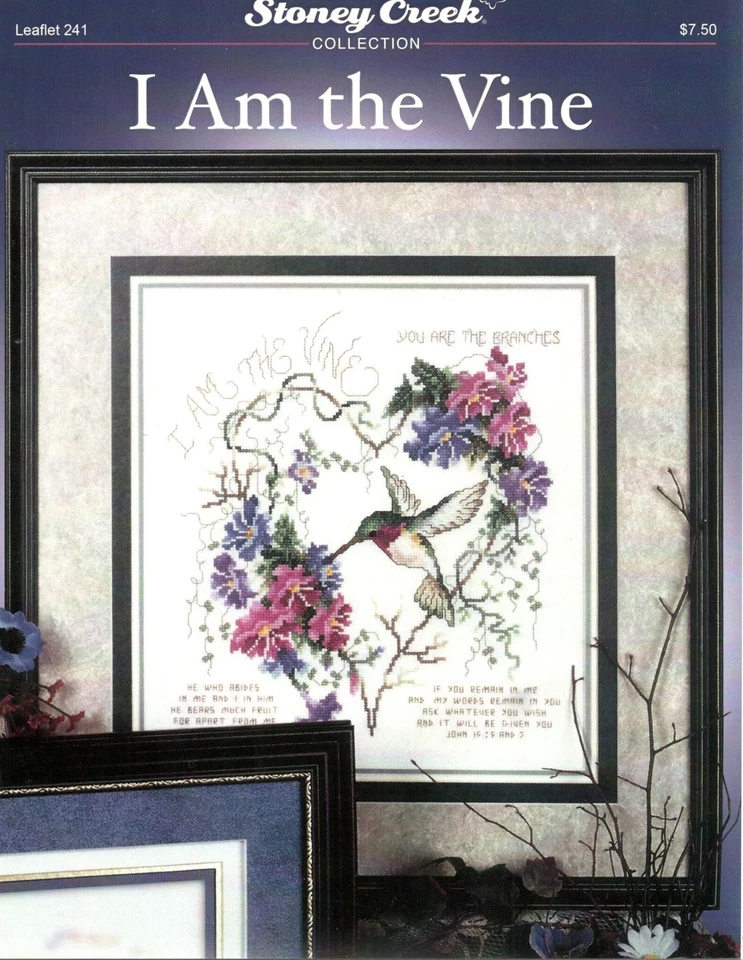 I am the Vine LFT241 by Stoney Creek cross stitch pattern - Image 1 of 1