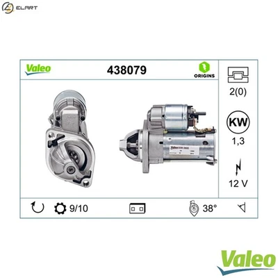 STARTER 438079 FOR MERCEDES-BENZ M266.960/980 2.0L M 266.940 1.7L 4cyl A-CLASS - Image 1 of 4