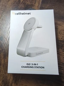 Casque cellulaire Qi2n 3 en 1 station de charge MagSafe avec chargeur mural 30 watts PD - Photo 1 sur 6