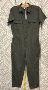 Nuovo! Tuta mare sconosciuta taglia M tuta manica corta bottoni misto lino 2130116 - Foto 1 di 15