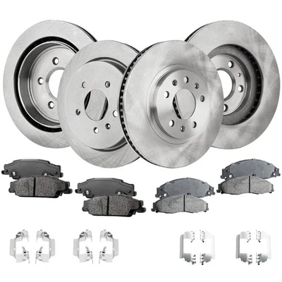 Kit de rotores y pastillas de disco de freno delanteros y traseros para Cadillac CTS 2003 2004 2005-2007 Foto 1 de 4