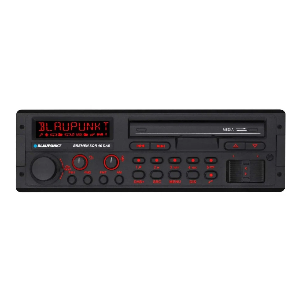 Blaupunkt Bremen SQR 46 DAB Retro Car Stereo Bluetooth USB SD AUX Black - Image 1 of 1
