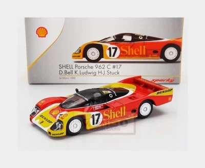 1:64 SPARK Porsche 962C #17 Le Mans 1988 Ludwing Joachim Stuck Bell YO64005 - Immagine 1 di 2