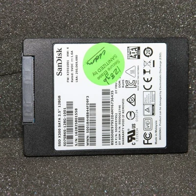 SanDisk 2.5 Inch 128GB SSD - Image 1 of 2