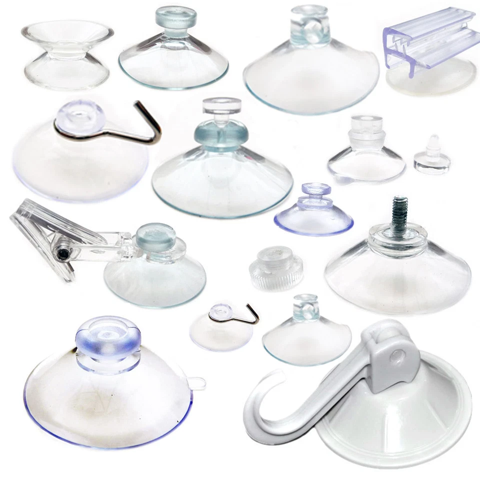 QG LTD Suction Cups / Hooks Window Suckers Clear Plastic/Rubber/Silicone Any Type
