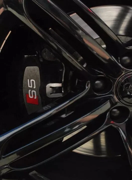 Cubiertas de tuercas + tapas centrales negro brillante Audi A5 S5 A4 S4 A6 S6 A7 S7 TT R8 A8 S8 Foto 1 de 3