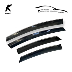 Wind Deflector Set for TOYOTA Prius | Front & Rear | 2009 - 2015 | Chrome | MK3 - Picture 1 of 6