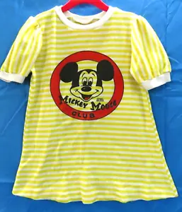 MONTGOMERY WARDS Vintage MICKEY MOUSE CLUB T-SHIRT gelb gestreift Gr. 5/6 - Bild 1 von 6