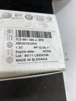 2007-2015 AUDI Q7, 2004-2010 VW TOUAREG - Front Seat Rail Cover OEM 7L0881480 J - Image 1 of 4