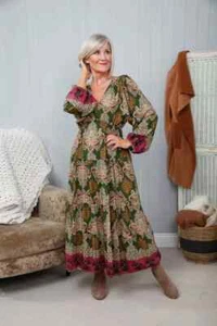 Maxi vestido real Venecia escalonado Isla del Ganso colección otoño en Ruby Joe - Imagen 1 de 6