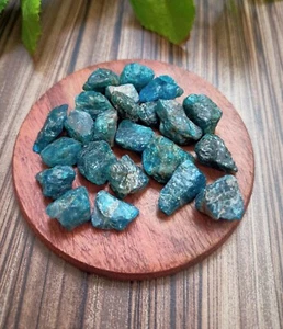 Blue Apatite 10 Piece Natural Raw Stone – Rough Specimen 10–12MM - Picture 1 of 4