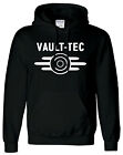 Vault-Tec Mens Hoodie Retro Cool Gamer Comic Arcade Fallout Gaming Unisex Hooded