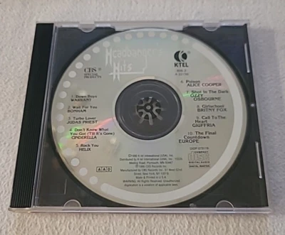 Headbangers Hits (CD, 1990, CBS Records) CD disc only - Image 1 of 3