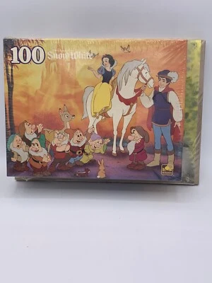 Juego de libros para colorear rompecabezas vintage dorado Walt Disney Blancanieves 100 piezas Foto 1 de 4