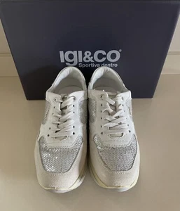 IGI&CO Sneakers 36 In Pelle Con Applicazioni - Foto 1 di 14