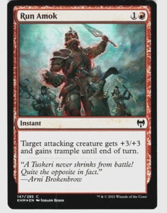 MTG Kaldheim Run Amok Foil 147/285 U NM/MT ** - Picture 1 of 1