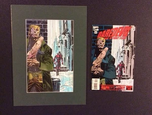 DAREDEVIL #335 + Cubierta Original TOM GRINDBERG Placa de Color Final FIRMADA Y Enmarañada - Imagen 1 de 3