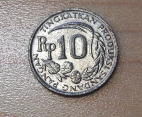 1971 Indonesia 10 Rupiah Cover