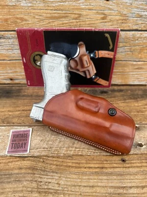Funda descatalogada GALCO de cuero marrón SOB OWB para GLOCK 17 22 31 G17 G22 G31 Foto 1 de 2