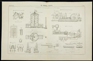 1888 - Wasserversorgung Der Stadt Leiden - Niederlande - Plan Und Landkarte - Bild 1 von 5