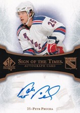 07-08 UPPER DECK SP AUTHENTIC SIGN OF THE TIMES PETR PRUCHA AUTO #ST-PP