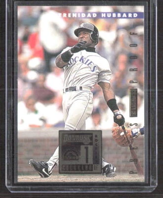 Trenidad Hubbard 1996 Donruss Press Proofs Colorado Rockies #64 1/2000 - Image 1 of 2