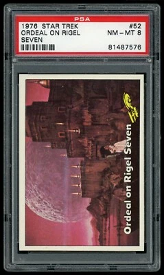 1976 Topps Star Trek #52 Ordeal on Rigel Seven PSA 8 - Image 1 of 3