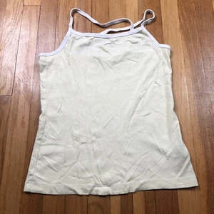 Tommy Hilfiger Tube Top Girls Large Tank Top Shirt Yellow Youth - Picture 1 of 6