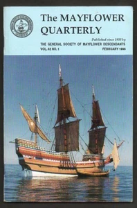 The Mayflower Quarterly Feb 1996 Mayflower Descendants Genealogy - Picture 1 of 1