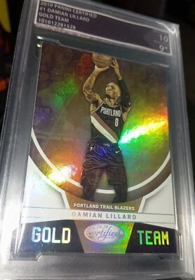 DAMIAN LILLARD 2019 Panini Certified Gold Team NBA card (BYCC-9.5) - Image 1 of 4