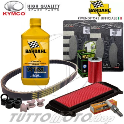 BARDAHL - HIFLO - NGK - MITSUBOSHI - BANDO - BRAKING Tagliando KYMCO Dink 125 DD 4T E3 2006-2017 Kit Olio Bardahl XTM 10W40 Completo