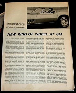 JOHN DELOREAN 1969 PICTORIAL CHEVY SPORTS CAR DESIGNER GM & WIFE KELLY - Picture 1 of 1