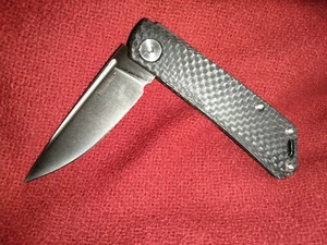 Real Steel Luna N690 CF226 knife carbon fiber slipjoint EDC, nice VG & sharp - Picture 1 of 14