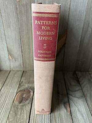 Vintage 1940s Delphian Society Book | Patterns For Modern Living Political 3 Foto 1 de 4