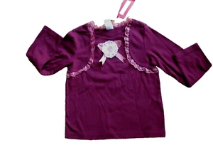 NWT NEW Gymboree top long sleeves appliqued 100% cotton 5T 5 yrs old girl - Picture 1 of 2