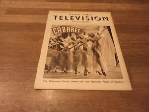 Radio Times Television TV Supplement # March 5, 1937 very rare - Picture 1 of 2