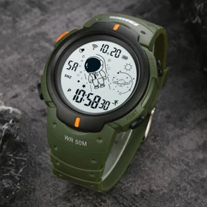 SKMEI Men Sport Watches Fashion Dial Stopwatch Students Boys Digital Wristwatch - Picture 1 of 16