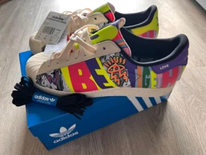 Zapatillas Adidas Superstar Pride Love Las Vegas únicas EU47 1/3 US12,5 NUEVAS LIMITADAS - Imagen 1 de 10