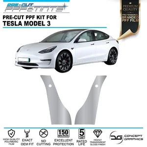 Heckbogen Steinspäne Kratzschutz PPF Lackschutzfolie für Tesla Modell 3 - Bild 1 von 2