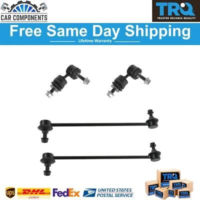 TRQ New Front & Rear Sway Bar Link Set For 2004-2013 Mazda 3 Volvo C30 C70 S40 - Image 1 of 3