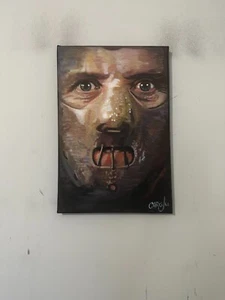Hannibal Silence of the Lambs Art 12" x 18" Pop Art Painting Chris Cargill - Picture 1 of 10