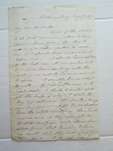 EIN (1) 27. MAI 1859 BRIEF, REV CALDECOLE, WILLIAMSBURG wie auf Bildern zu sehen - Bild 1 von 6