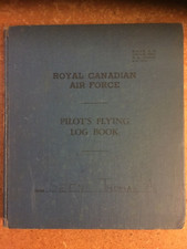 ROYAL CANADIAN AIR FORCE. Pilot's Flying Log Book. (Thomas Allen Seens). 1943-44