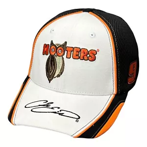 Men's New Era Black White Chase Elliott 9FIFTY Hooters Hat Cap Adjustable - Picture 1 of 11
