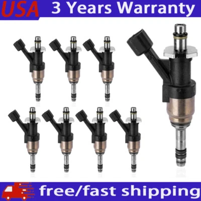 8pcs 12668390 Fuel Injectors For GMC Yukon 5.3L V8 2015 2016 2017 2018 FJ1217 - Image 1 of 4