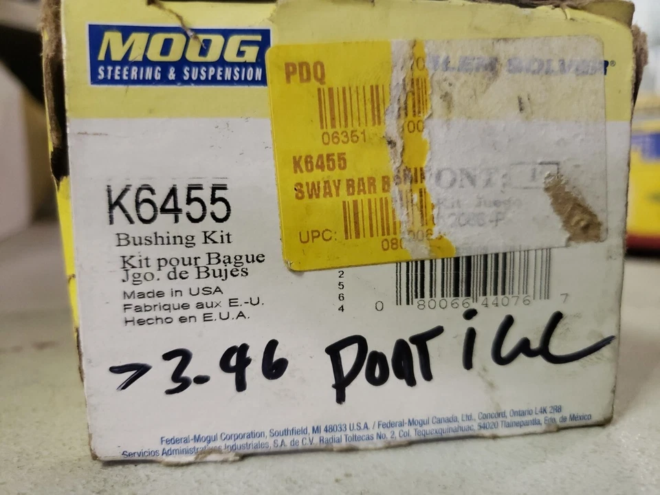 Barra estabilizadora de suspensión Bushin para Pontiac Firebird Grand Prix Bonn 1973-1996 Foto 1 de 1